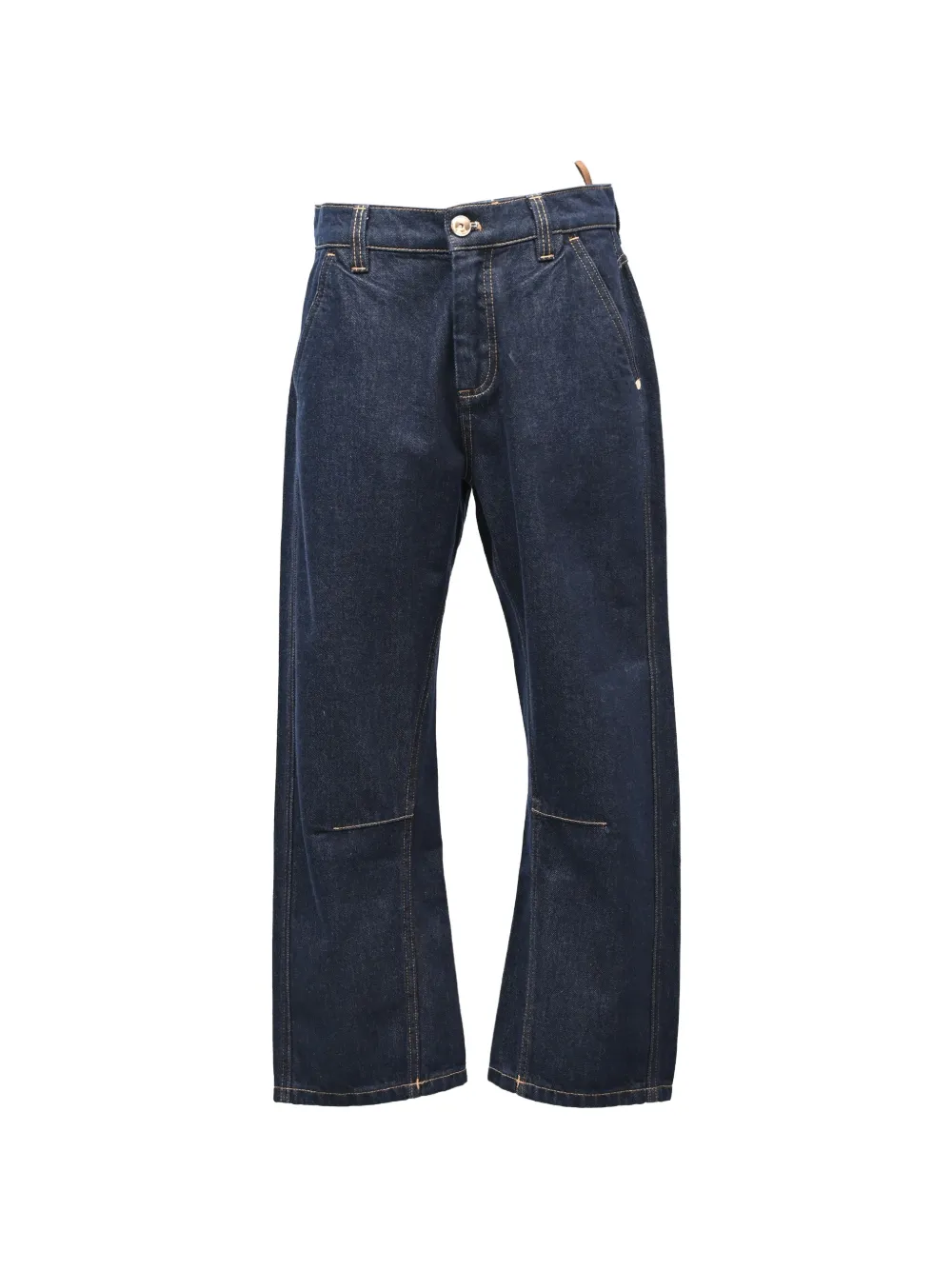 Brunello Cucinelli Vintage high-rise straight trousers - Blu
