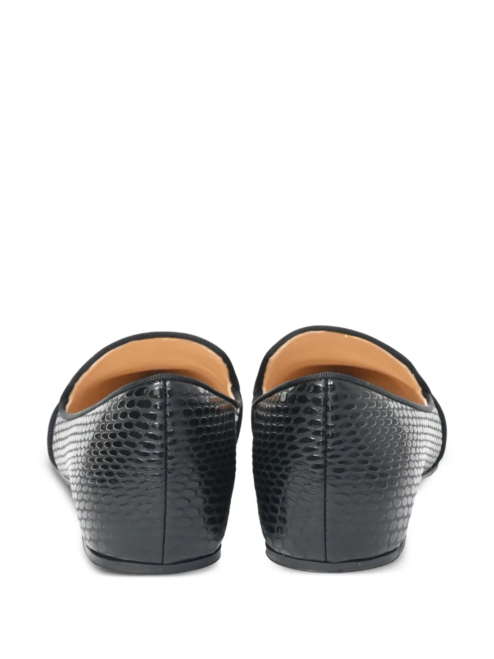 Kashasha Lizard-Embossed Ballet Flats