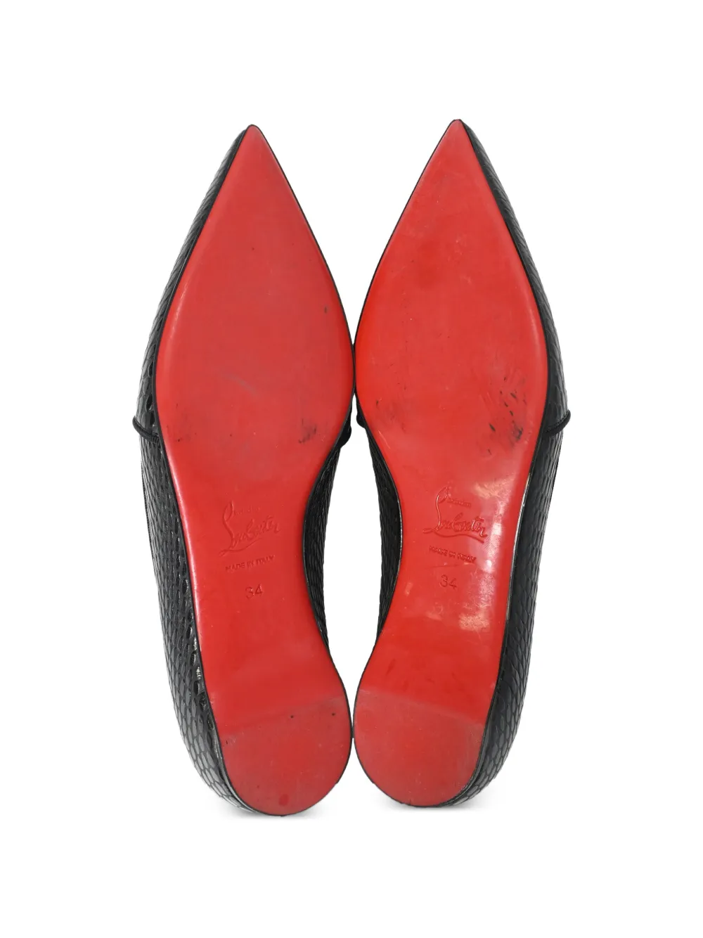 Kashasha Lizard-Embossed Ballet Flats