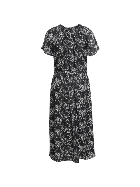Kenzo Pre-Owned gathered printed midi dress