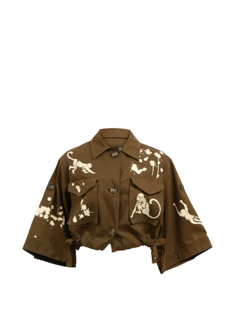 Red Valentino Vintage printed cropped jacket