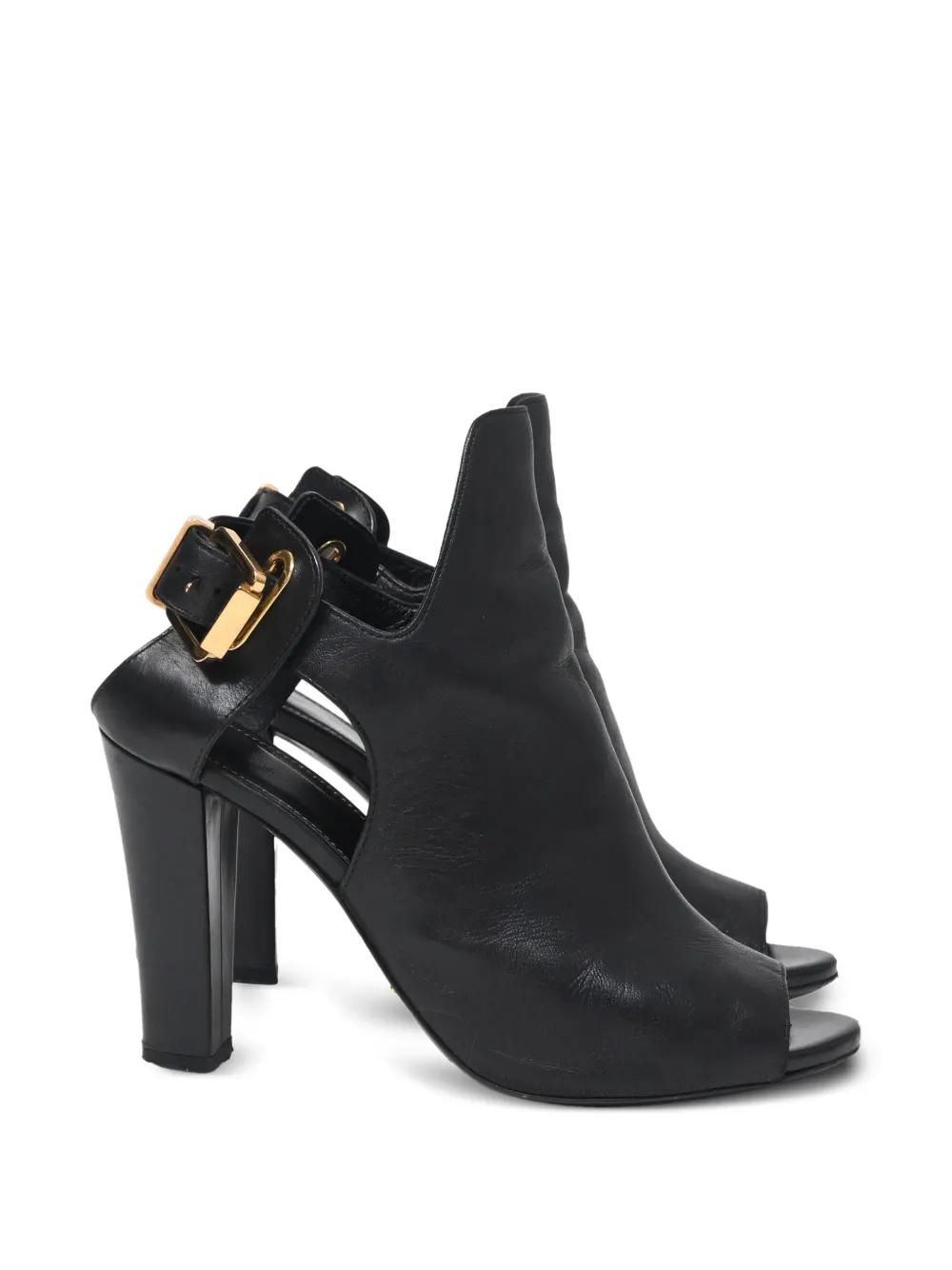 Sergio Rossi Vintage peep-toe slingback pumps - Schwarz