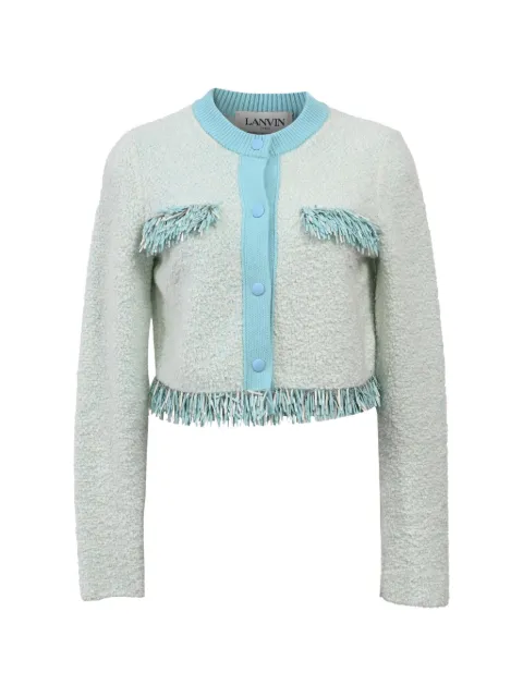 Lanvin Pre-Owned cárdigan con flecos