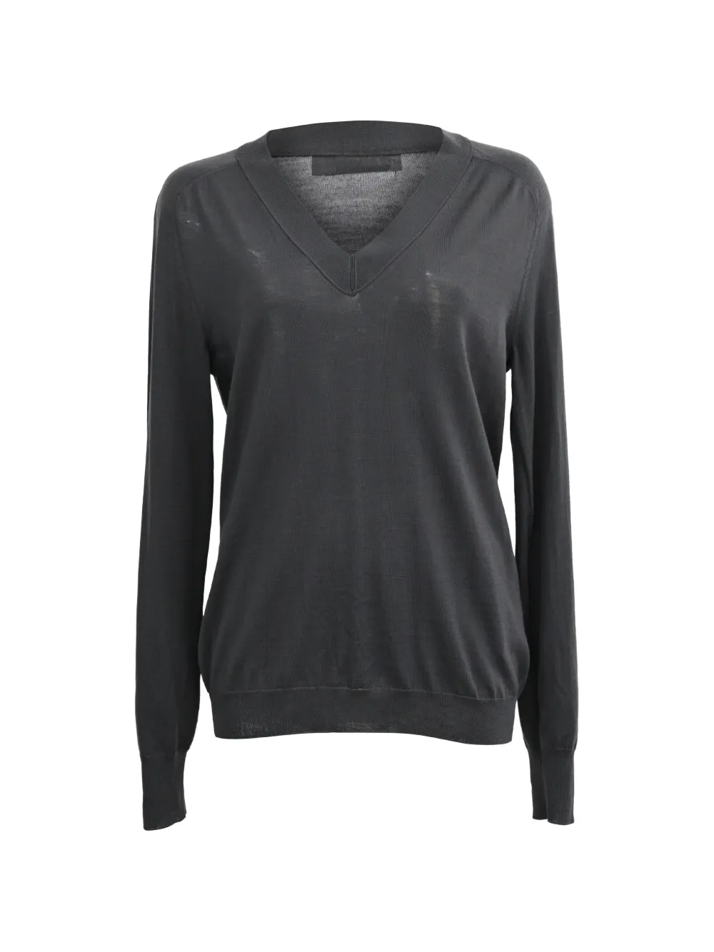 Jil Sander Pre-Owned V-neck wool sweater - Nero