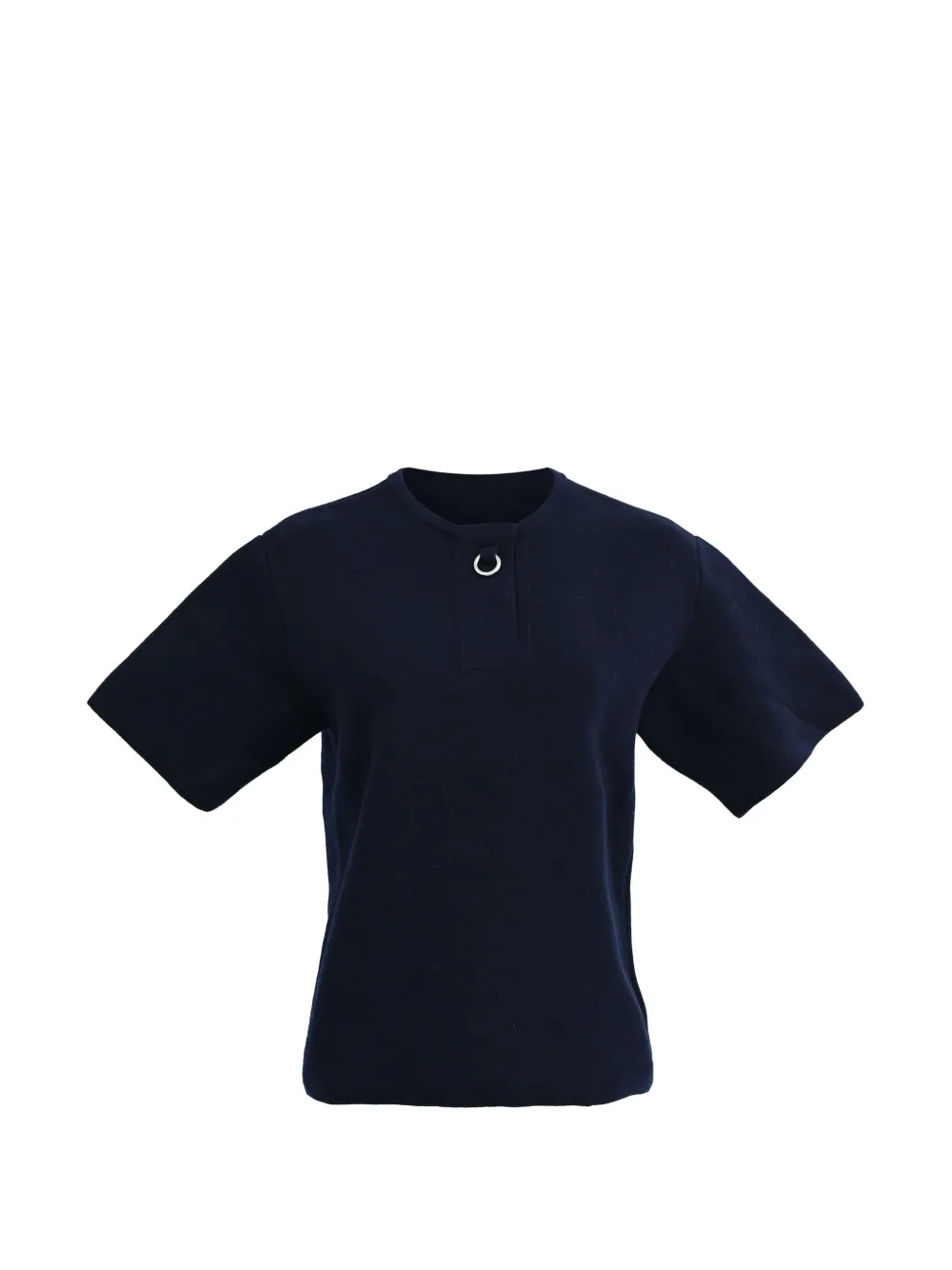 Hermès Pre-Owned ring-detail blouse - Blu