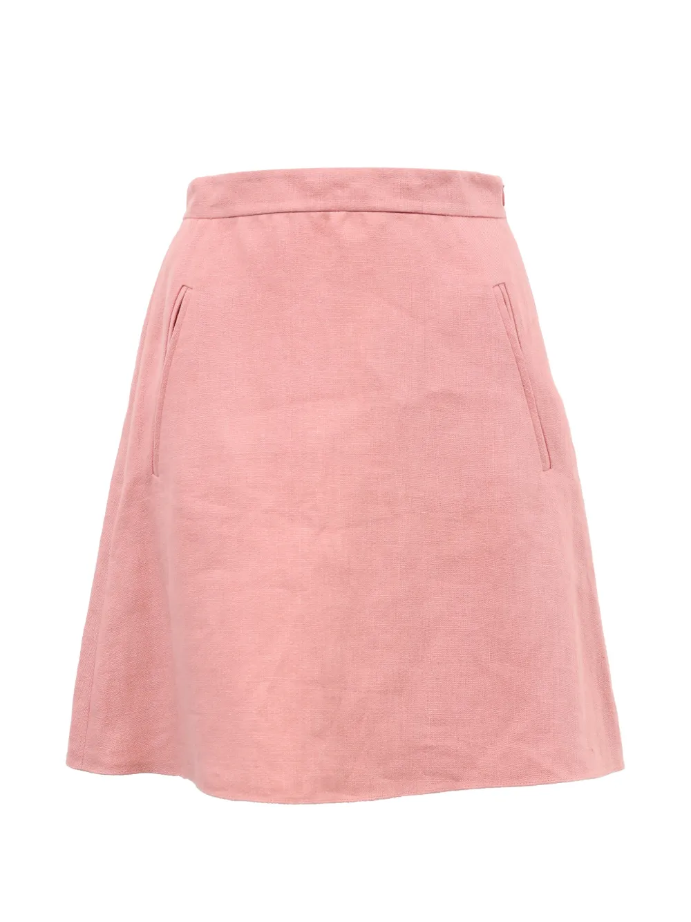 Valentino Garavani Pre-Owned A-line linen mini skirt - Rosa