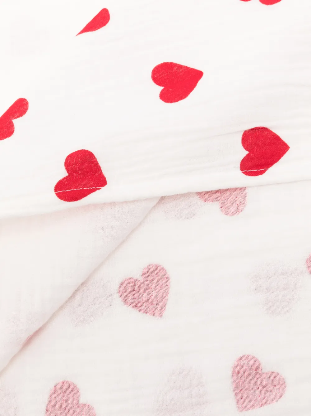 Petit Bateau Deken met hartprint Wit