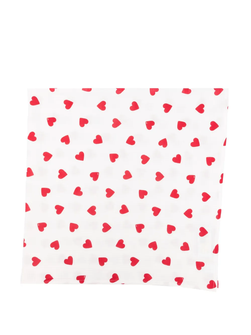 Petit Bateau heart-print blanket - Bianco