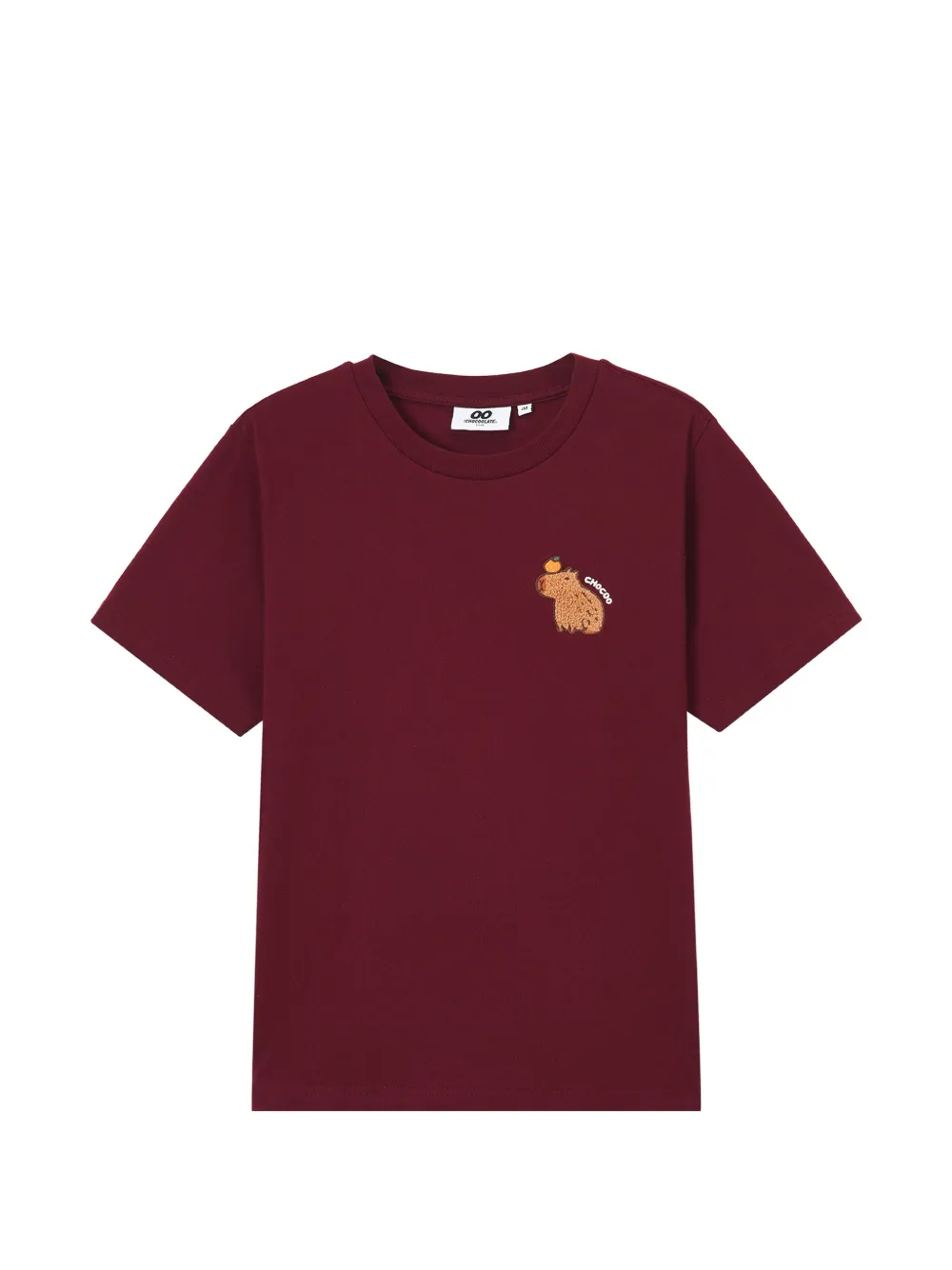 CHOCOOLATE embroidered-detail cotton T-shirt - Rot