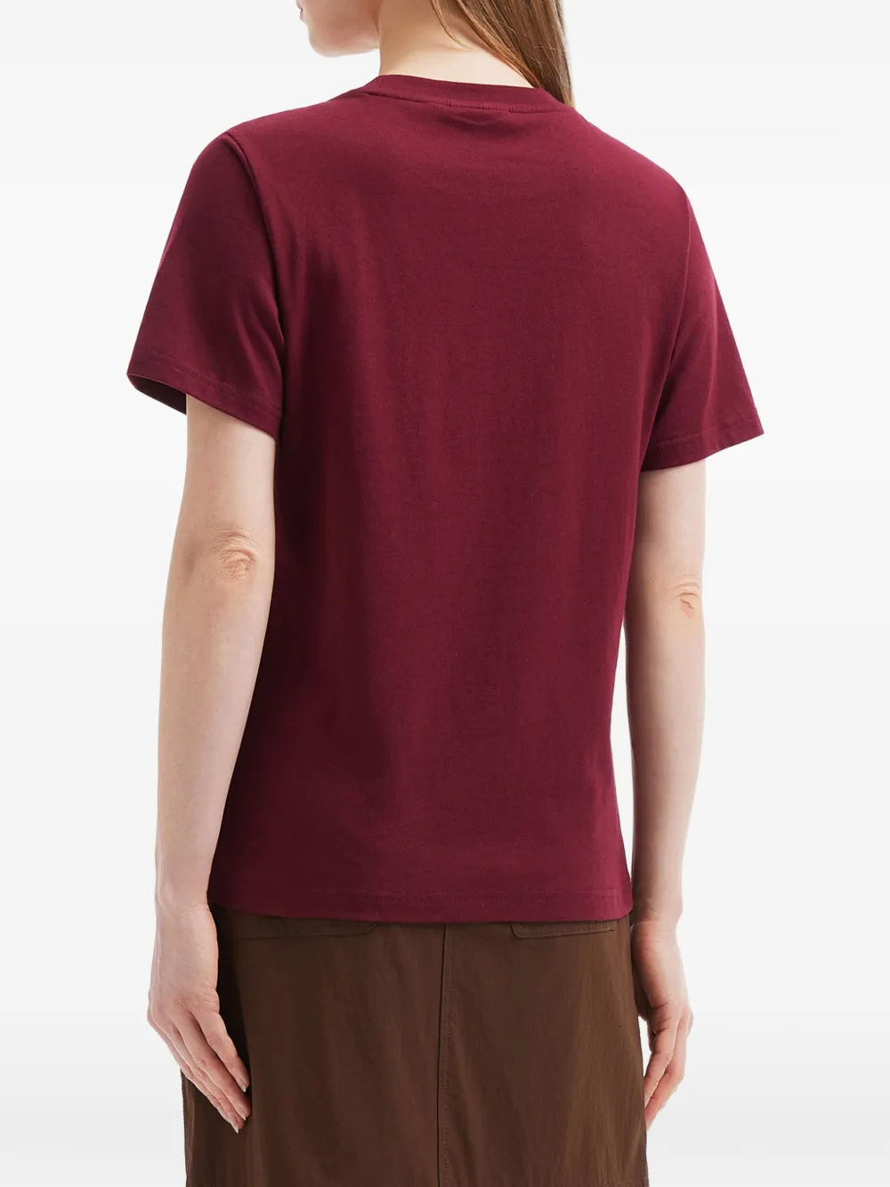 Embroidered-Detail Cotton T-Shirt