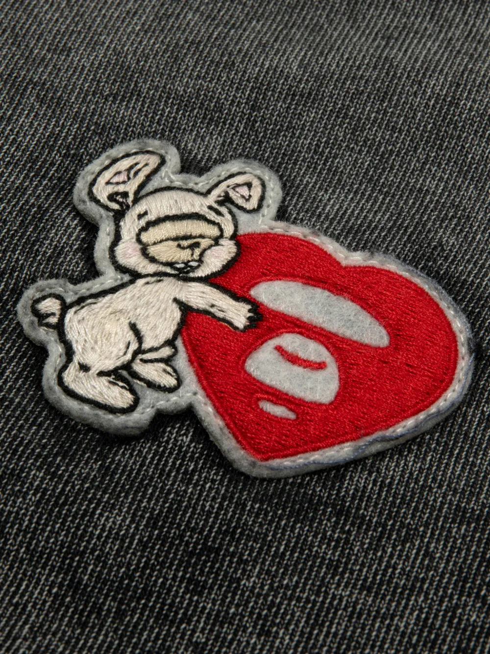 AAPE BY *A BATHING APE Bomberjack met patch Grijs