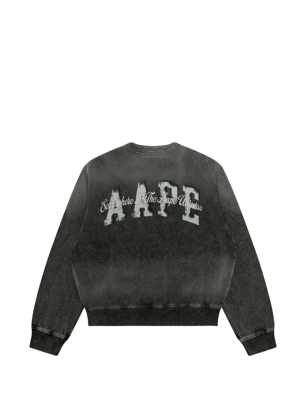  Aape By *a Bathing Ape® Patch Button Bomber Jacket - Grey 