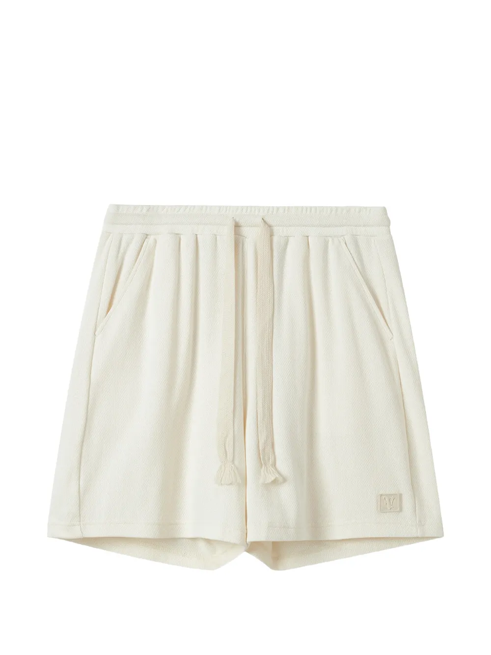 FIVE CM drawstring-detail cotton shorts - Toni neutri