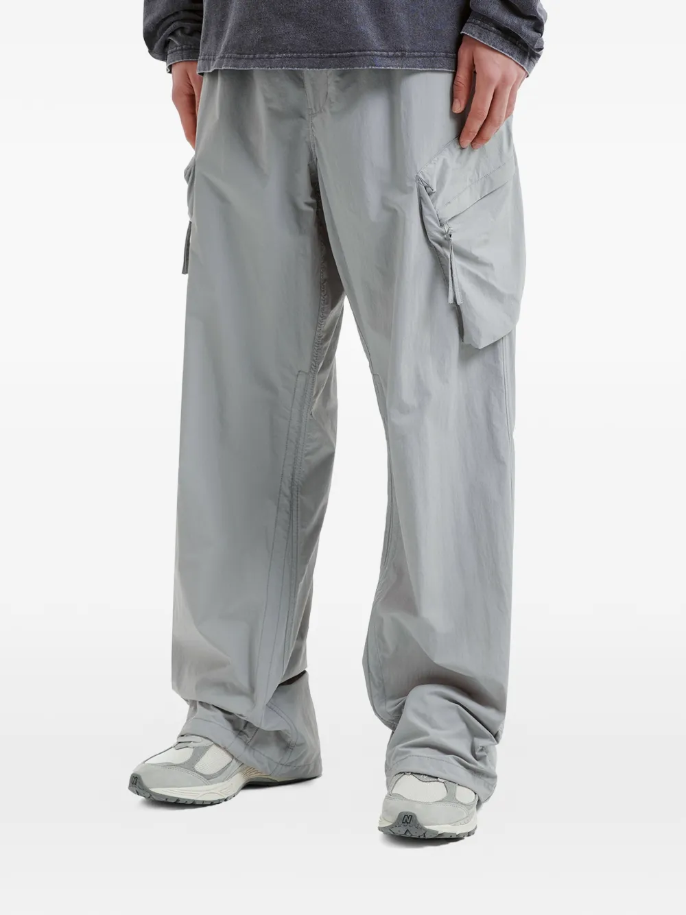 izzue Broek met cargo zak Grijs