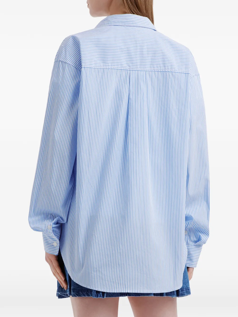 Striped Pocket-Detail Cotton Shirt