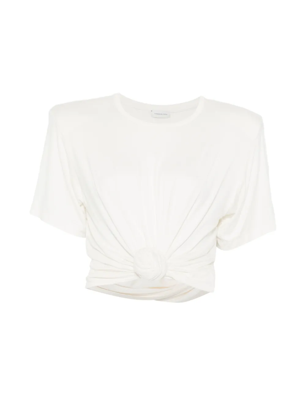 Magda Butrym knot-detail T-shirt - Bianco