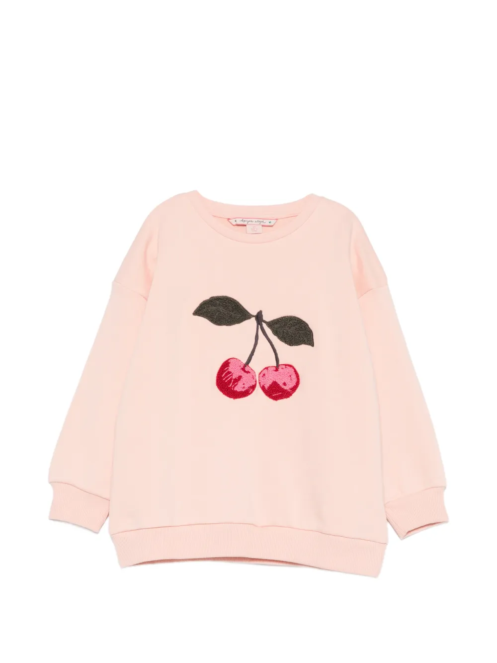 Konges Sløjd cherry-embroidered sweatshirt - Pink