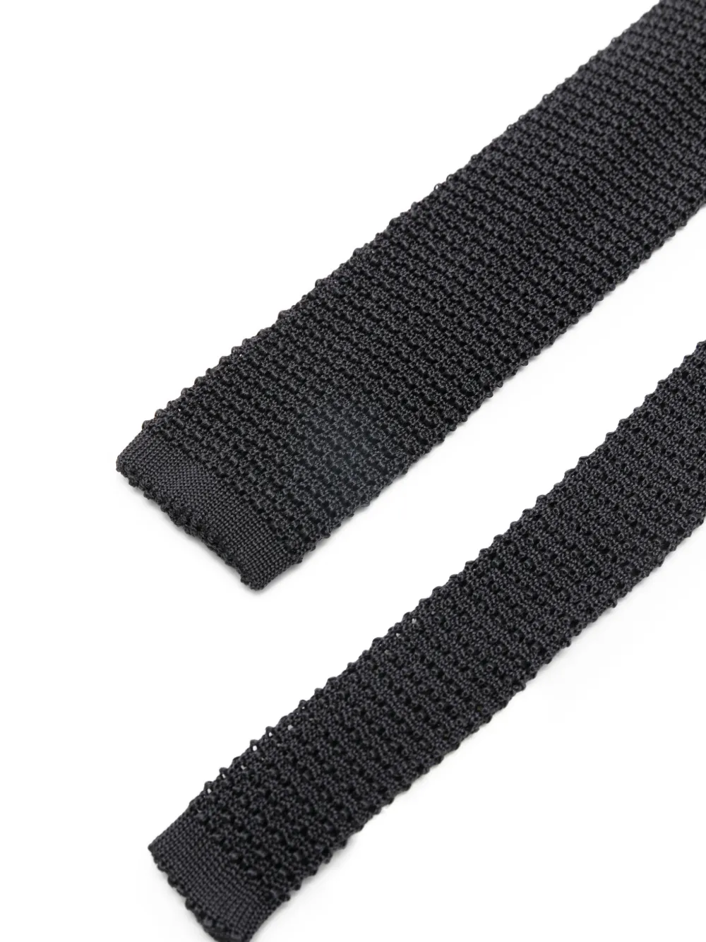  Alysi Knitted-construction Tie - Black 
