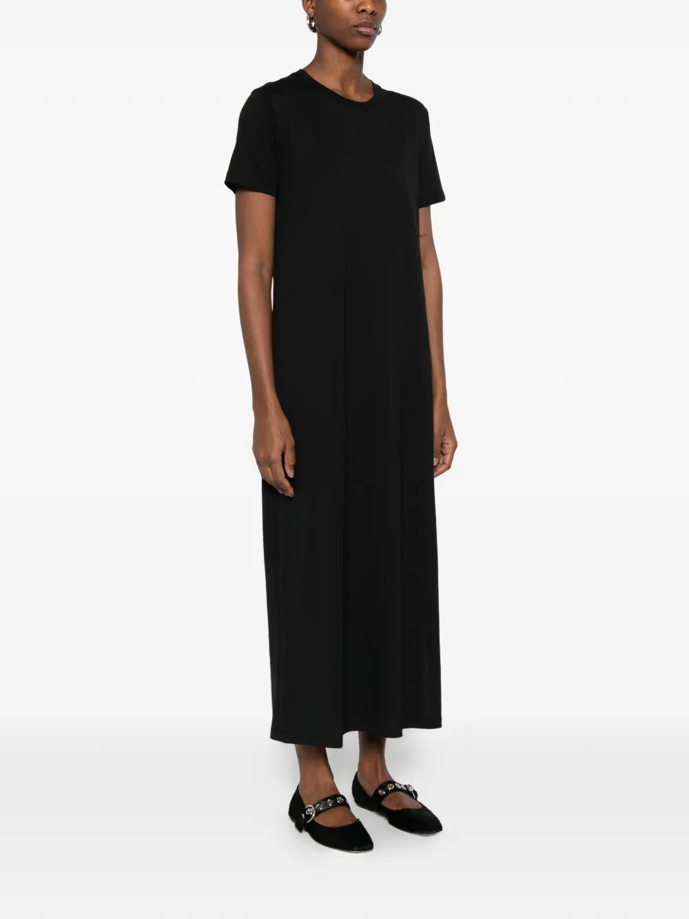  Ottod'ame Beba Round Neck Dress - Black 