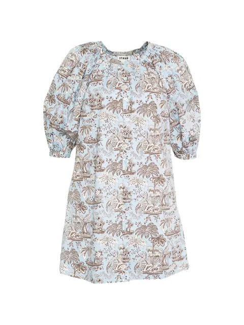 STAUD Vincent short-sleeve dress