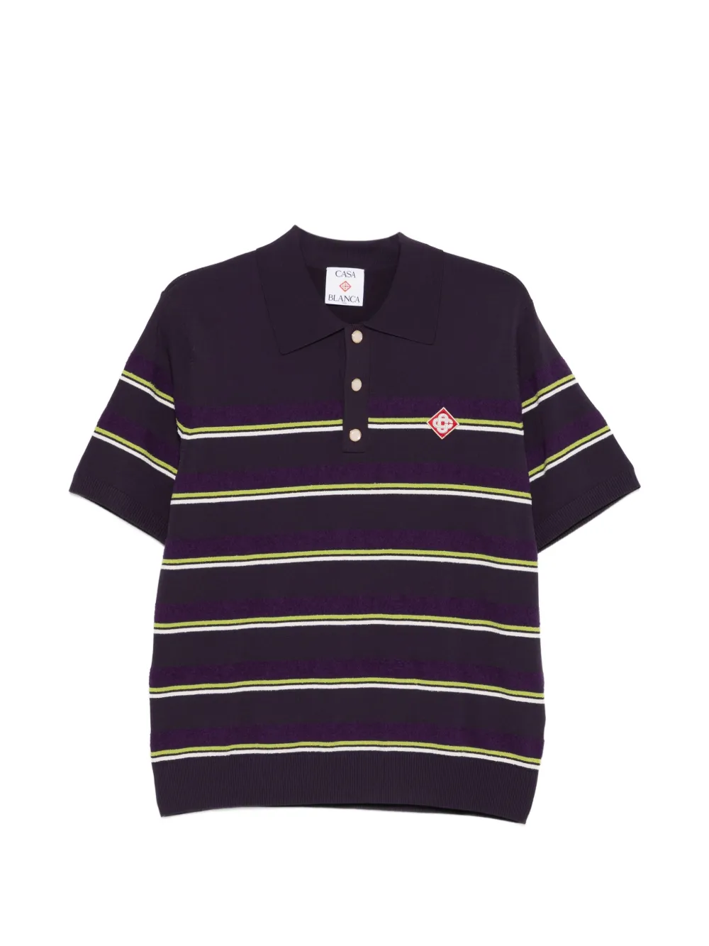 Casablanca striped polo shirt - Viola