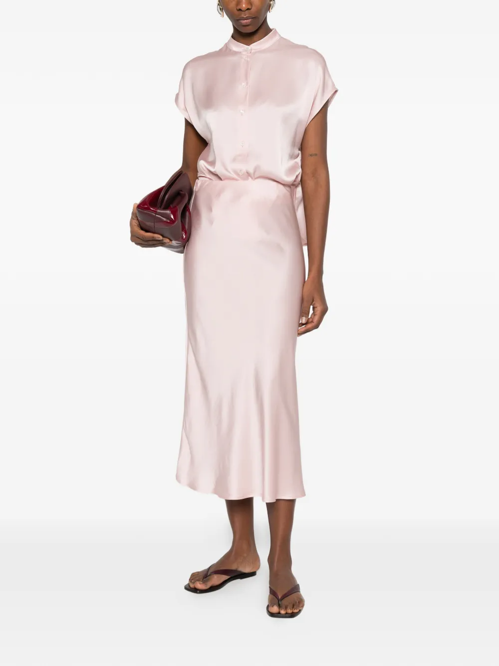  Ottod'ame Pink Midi Skirt 