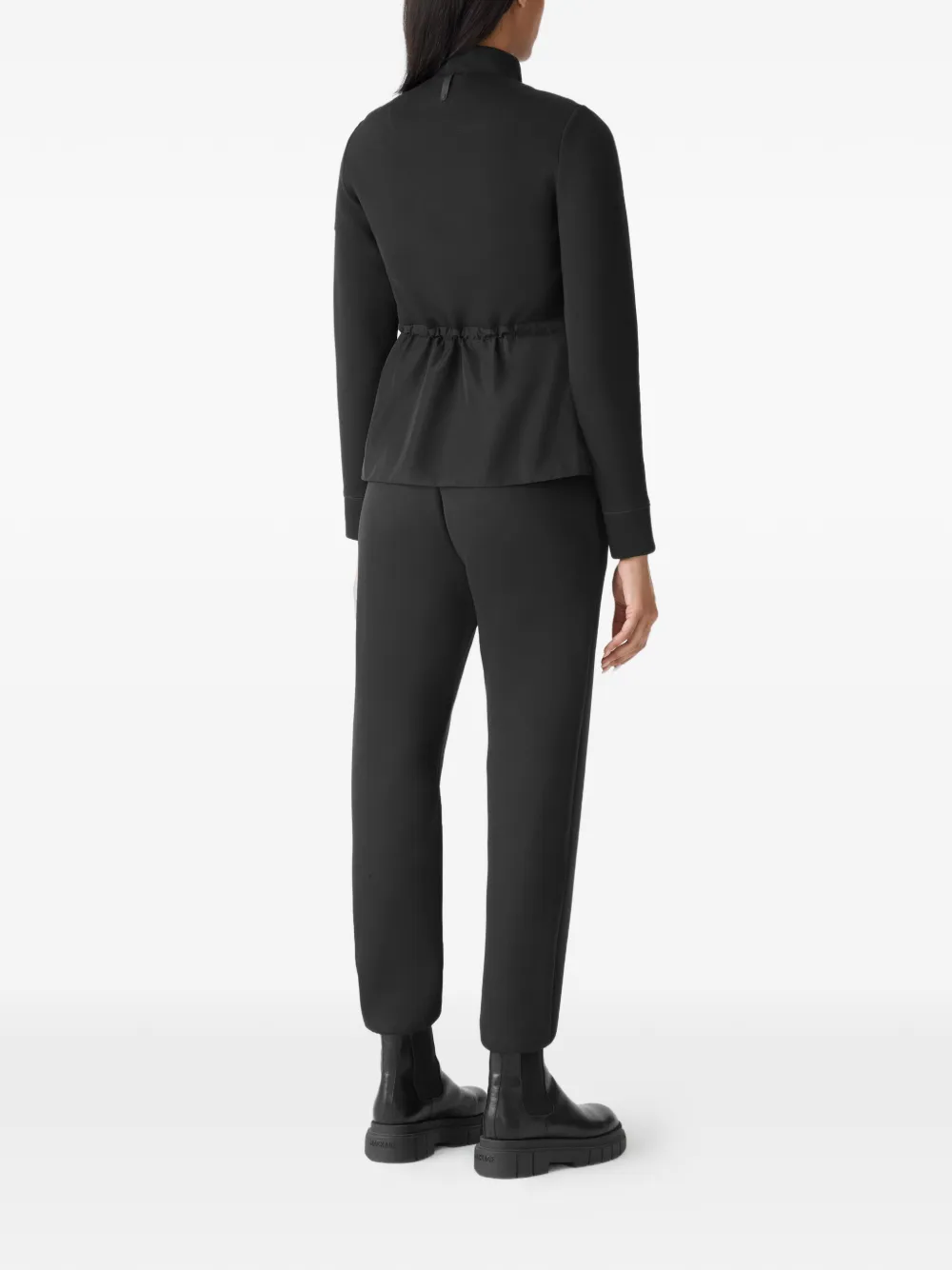 Mackage Adita Quilted Drawstring Hybrid Jacket in Black, view 4