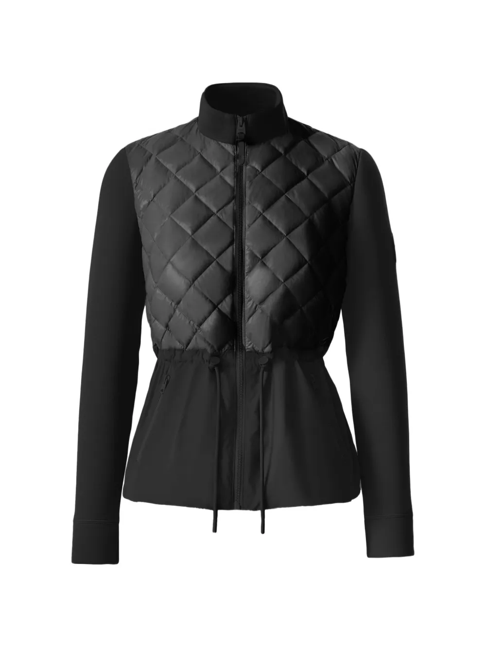 Mackage Adita quilted drawstring hybrid jacket - Nero