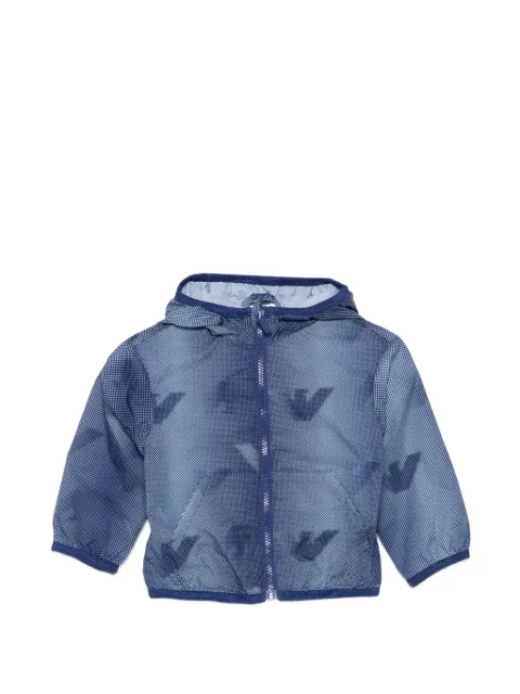 Emporio Armani Kids hooded printed jacket