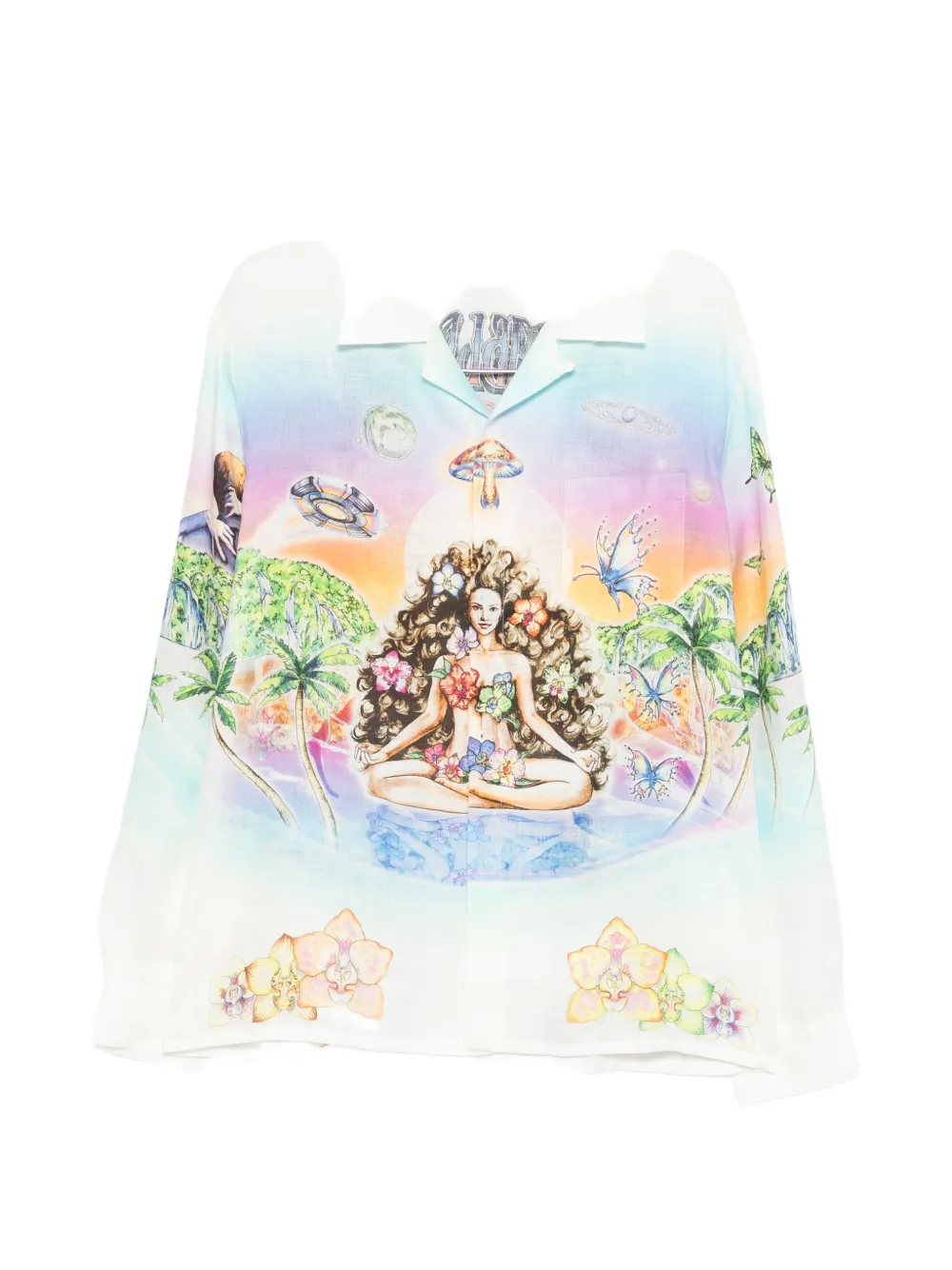 Casablanca Innocence printed shirt - Bianco