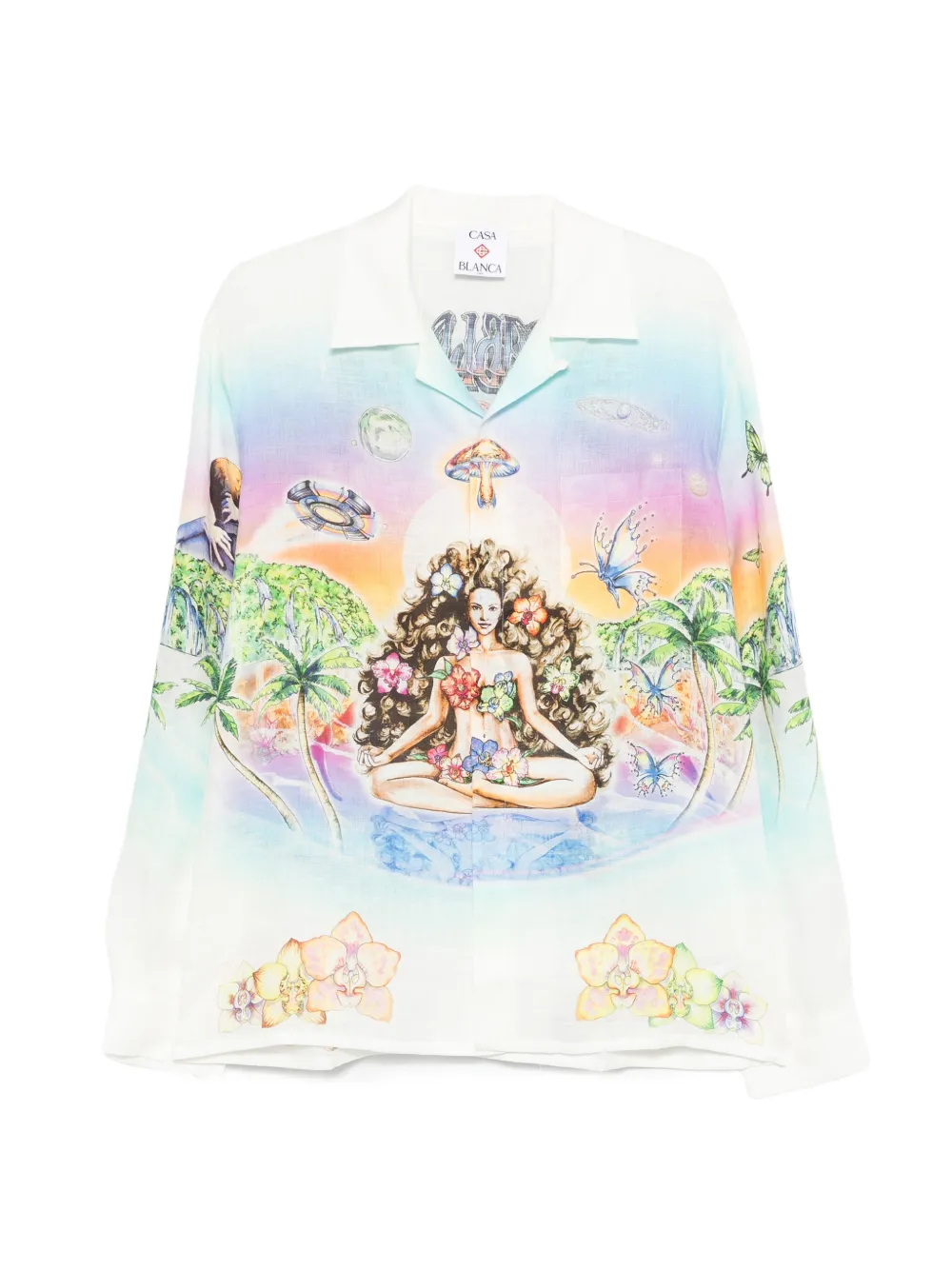 Casablanca Innocence printed shirt - Bianco