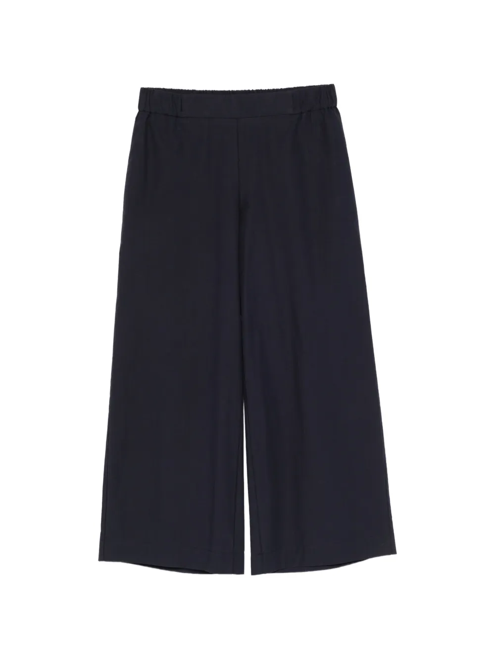 Ottod'ame Elasticated Cropped Trousers In Blue