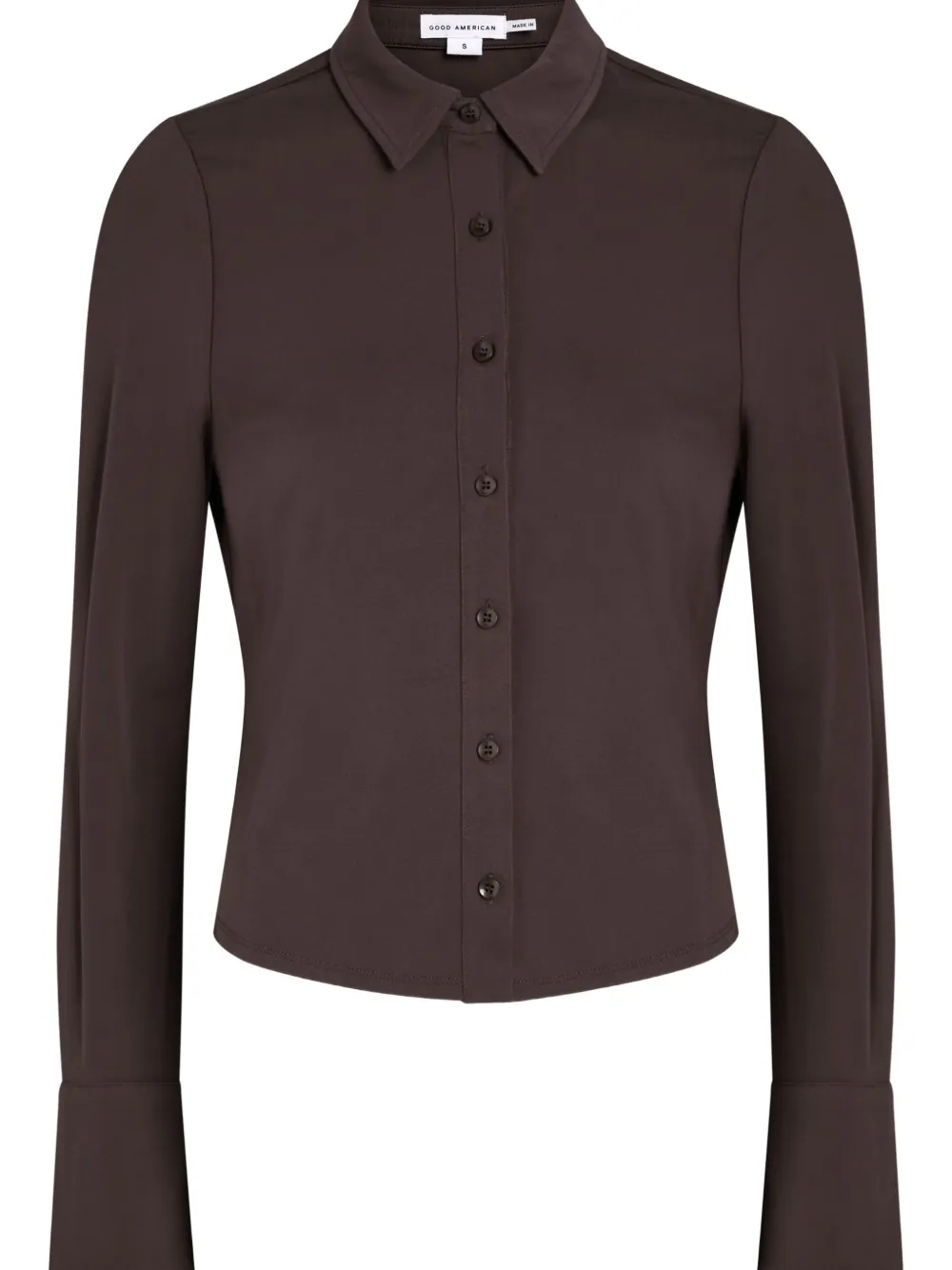  Good American Button-up Shirt - Brown 