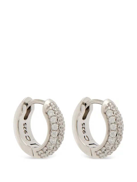 CERNUCCI pavé hoop earrings