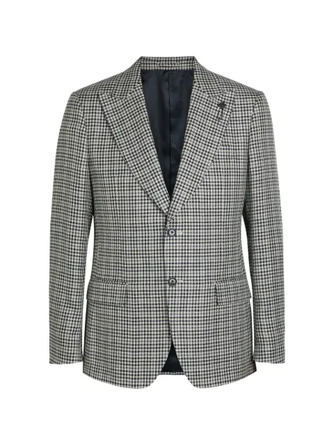 Lardini houndstooth-pattern two-button blazer