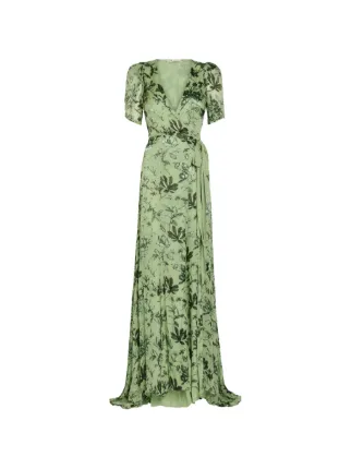 Alice + Olivia Tiana floral-print Wrap Maxi Dress | Green | FARFETCH Alice + Olivia Tiana floral-print Wrap Maxi Dress | Green | FARFETCH