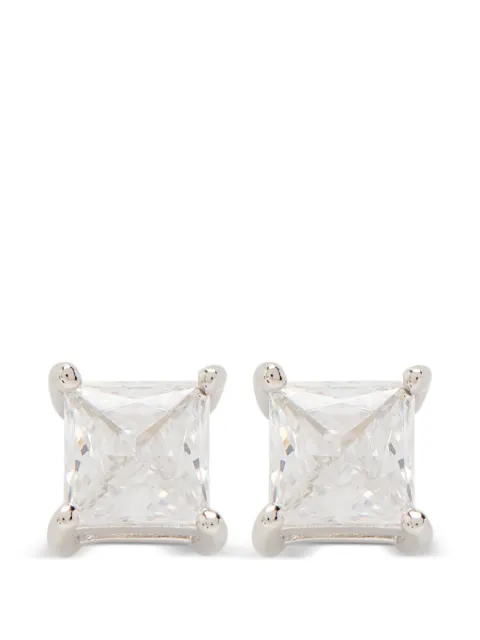 CERNUCCI Iced Micro square studs earrings