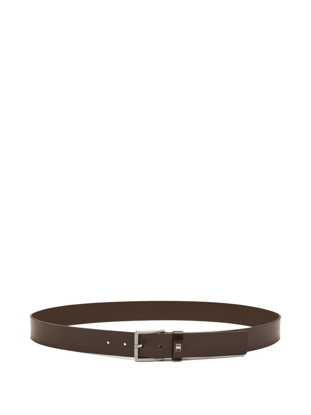 BOSS square buckle belt - Marrone