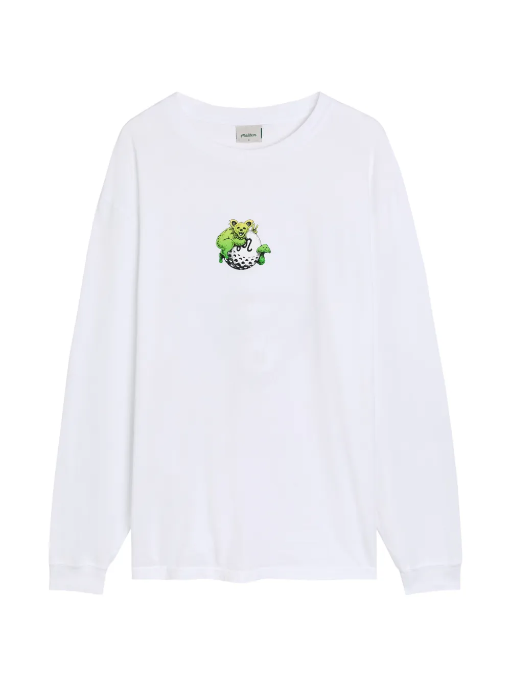 Malbon Golf graphic long-sleeve T-shirt - Bianco