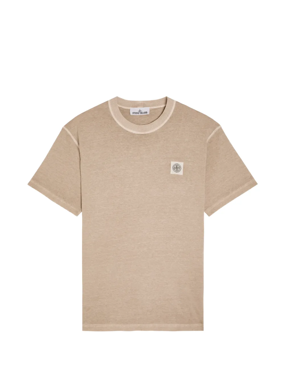 Stone Island ringer patch T-shirt - Nude
