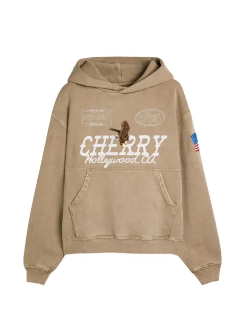 Cherry LA eagle-print hoodie