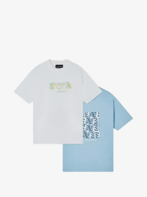 Emporio Armani Kids T-Shirts mit Print (2er-Set)