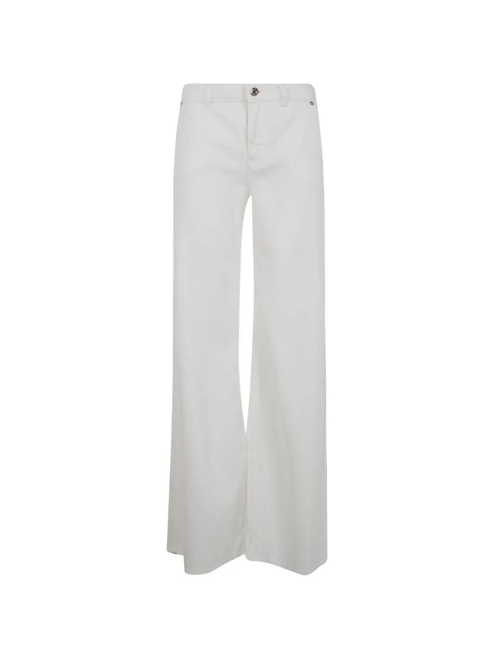 Blumarine belt-loop buttoned jeans - Weiß