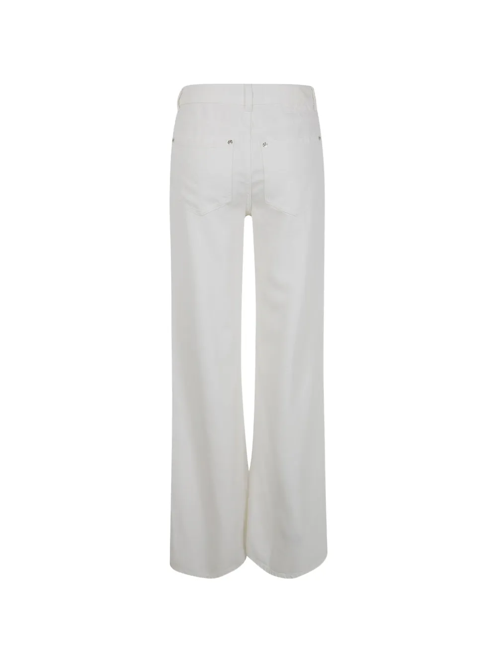  Blumarine Belt-loop Buttoned Jeans - White 