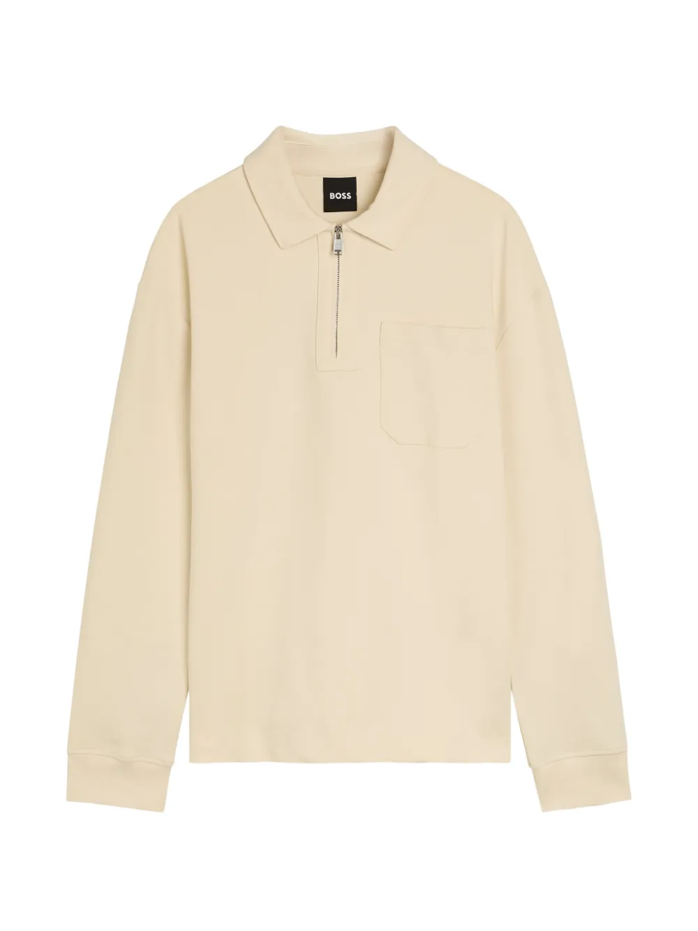 BOSS chest-pocket polo shirt - Toni neutri