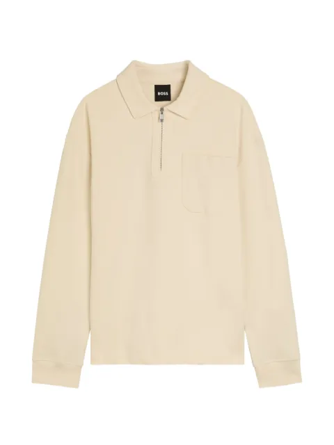BOSS chest-pocket polo shirt