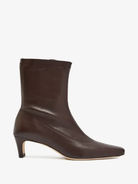 STAUD Wally brown ankle boots