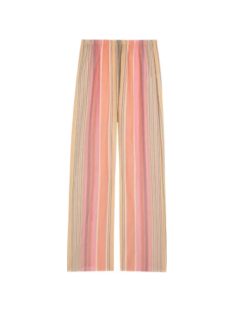 Faithfull the Brand pantalones palazzo con rayas estampadas