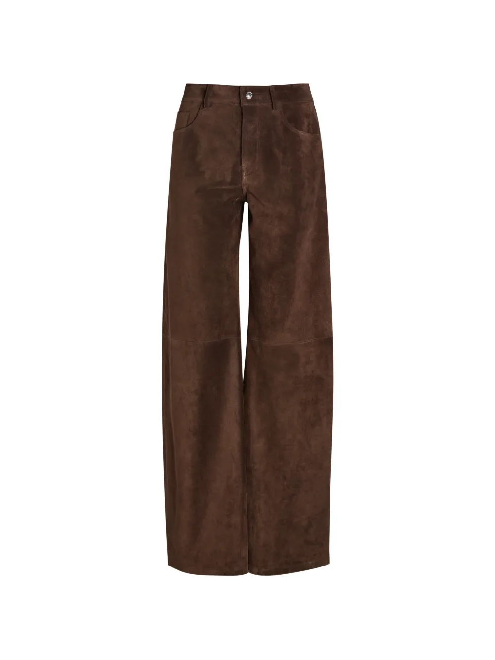 ARMARIUM Luke wide-leg suede trousers - Marrone