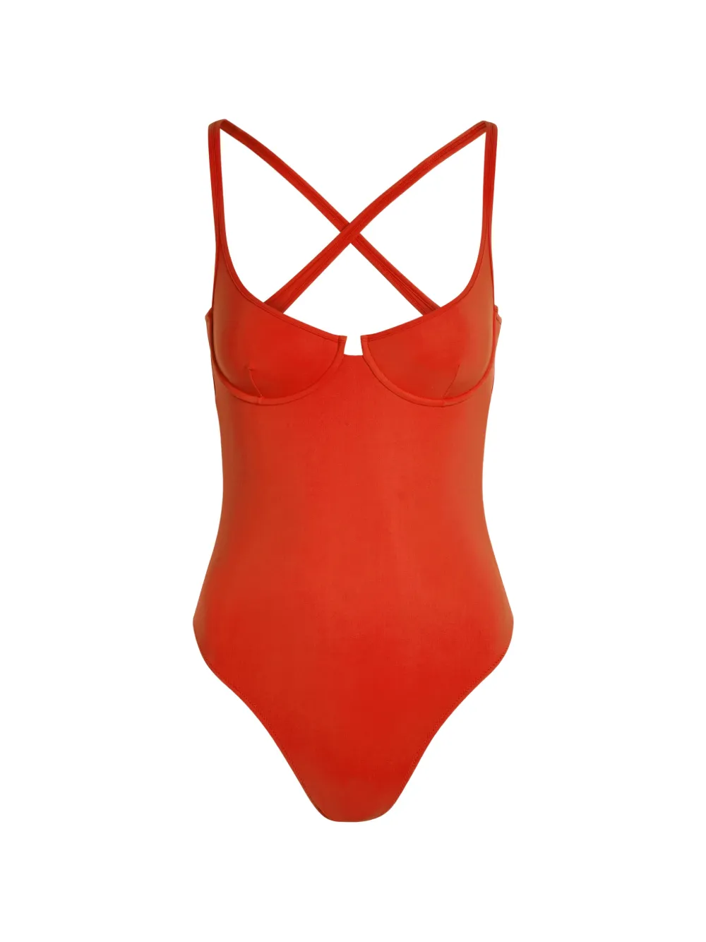 LIDO Ottantatre crossover-strap swimsuit - Arancione